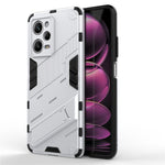 For Xiaomi Redmi Note 12 Pro 5G Hard PC+Soft TPU Kickstand Case Anti-scratch Mobile Phone Cover