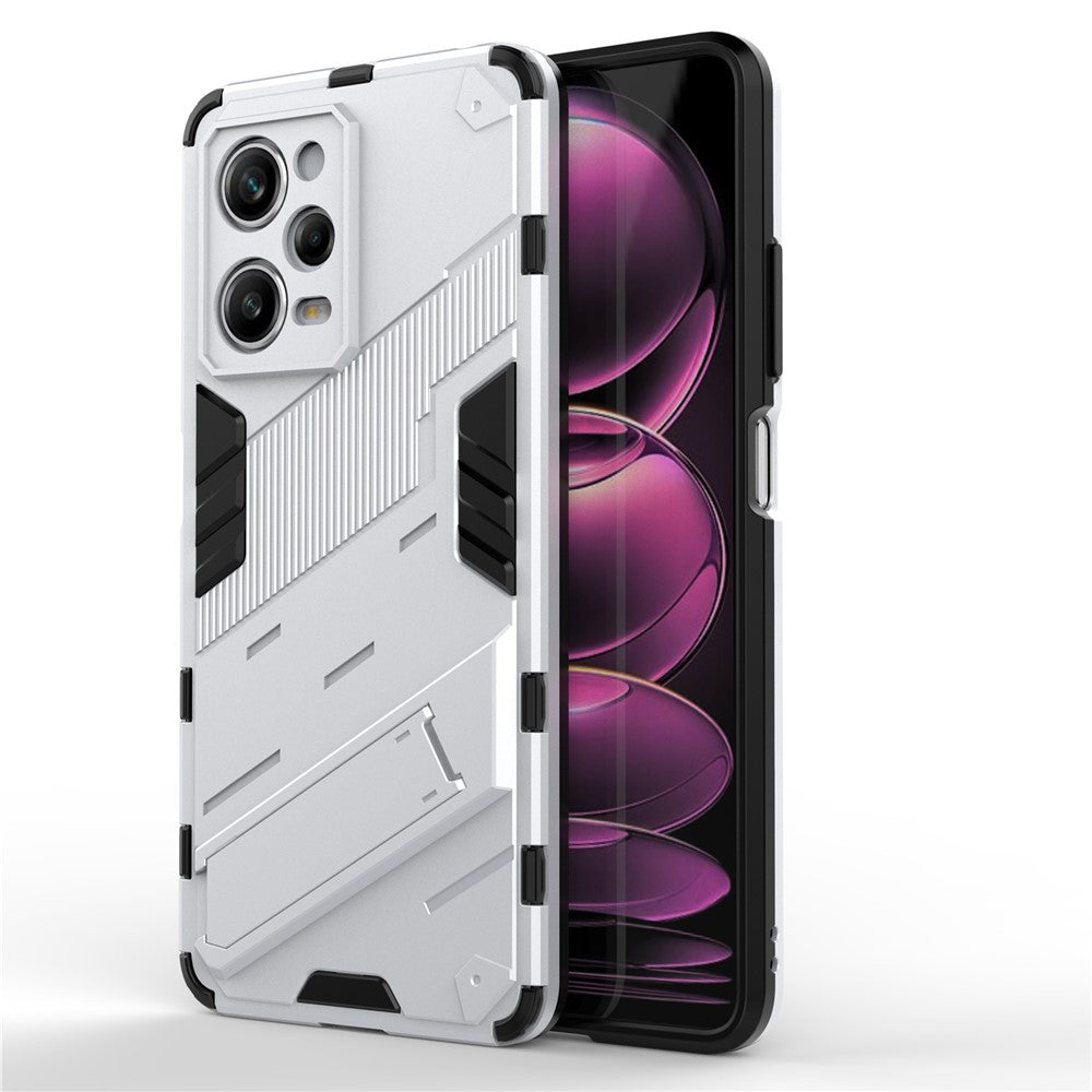 For Xiaomi Redmi Note 12 Pro 5G Hard PC+Soft TPU Kickstand Case Anti-scratch Mobile Phone Cover
