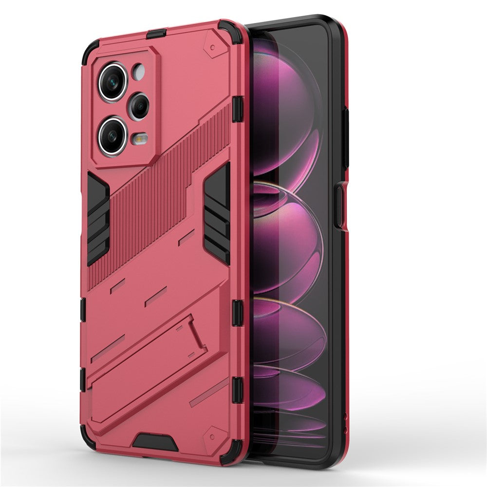 For Xiaomi Redmi Note 12 Pro 5G Hard PC+Soft TPU Kickstand Case Anti-scratch Mobile Phone Cover