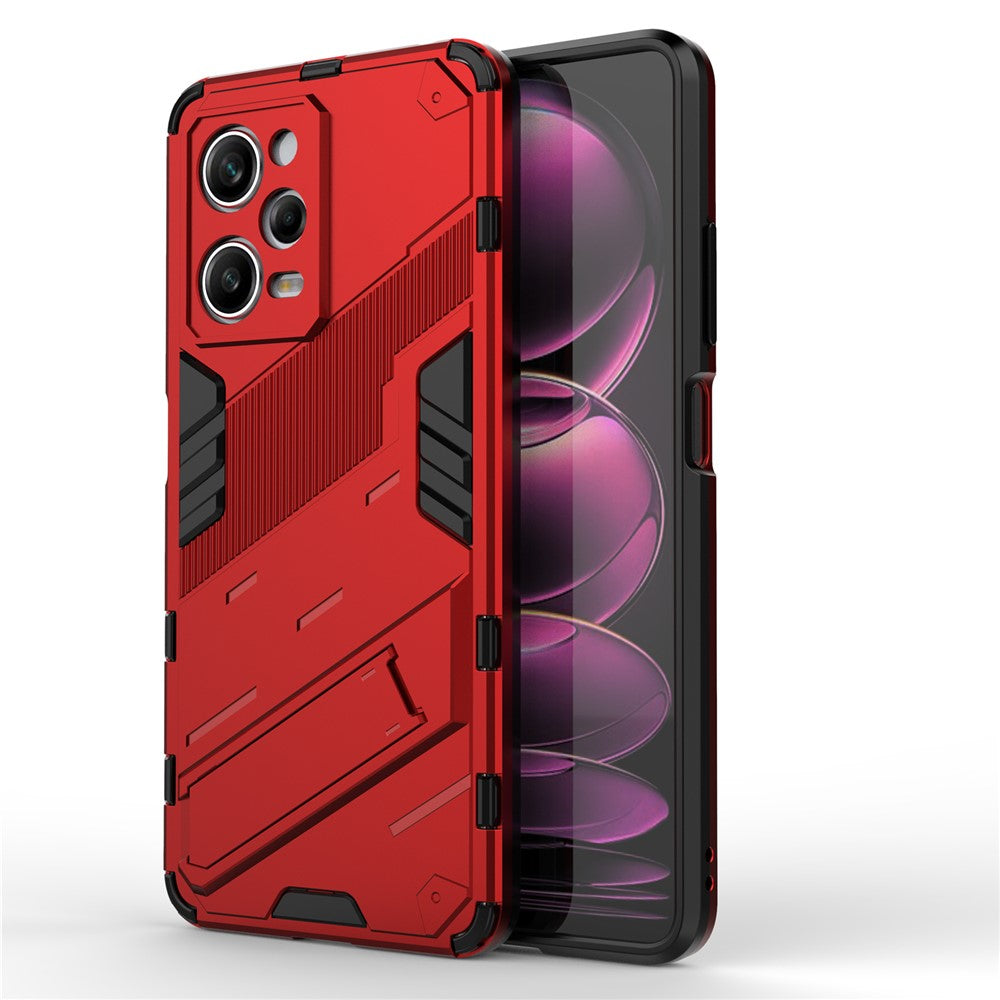 For Xiaomi Redmi Note 12 Pro 5G Hard PC+Soft TPU Kickstand Case Anti-scratch Mobile Phone Cover