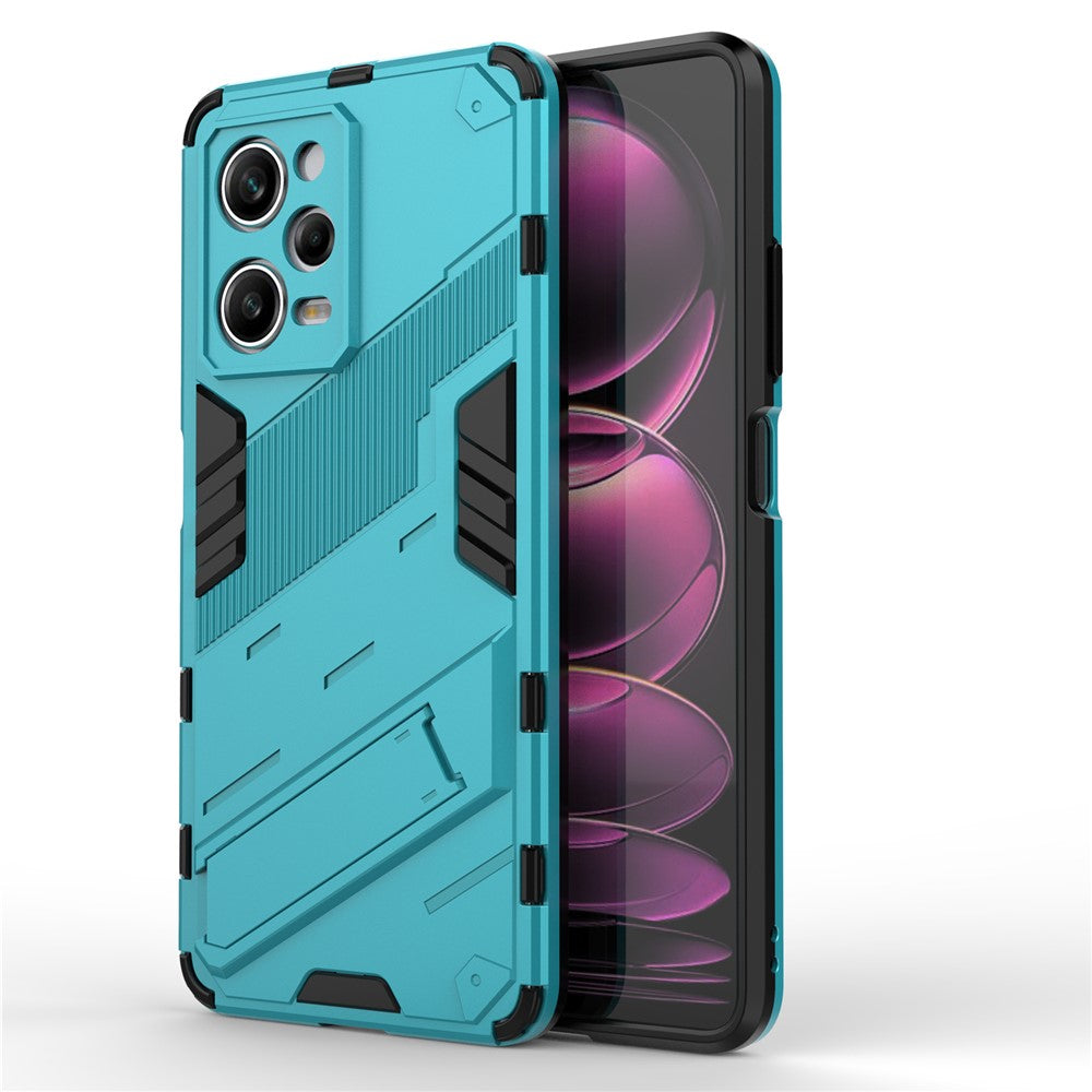 For Xiaomi Redmi Note 12 Pro 5G Hard PC+Soft TPU Kickstand Case Anti-scratch Mobile Phone Cover