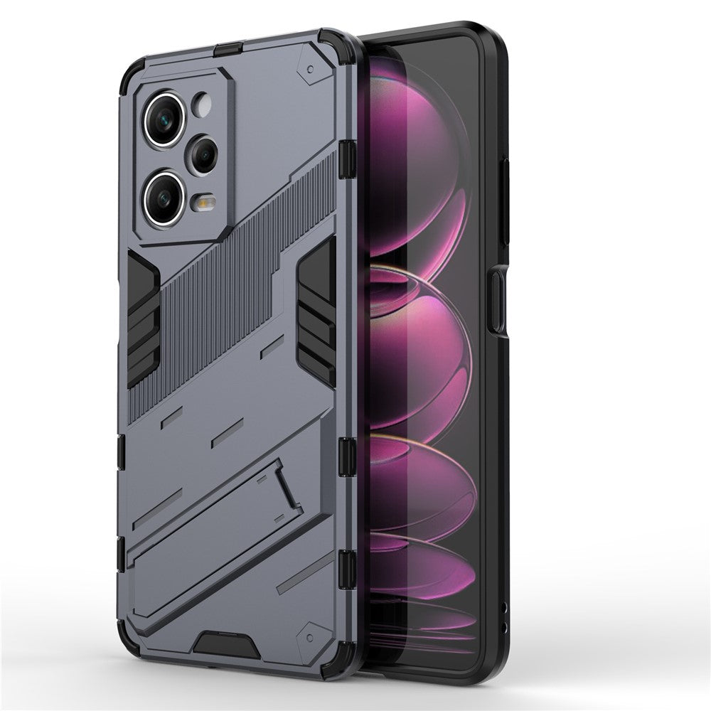 For Xiaomi Redmi Note 12 Pro 5G Hard PC+Soft TPU Kickstand Case Anti-scratch Mobile Phone Cover
