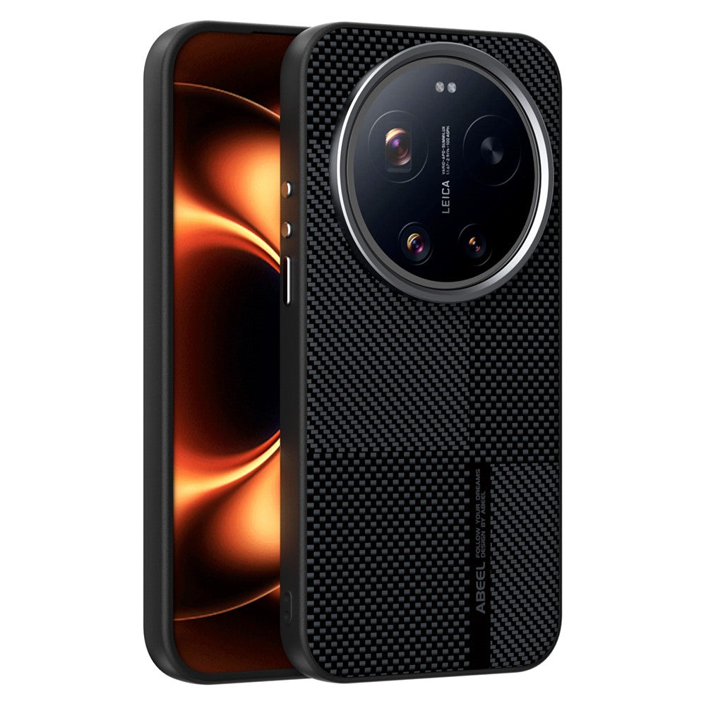 ABEEL For Xiaomi 17 Ultra 5G Magnetic Case Ultra-thin 6D Printed Shockproof TPU PC Aluminum Alloy Leather Phone Cover