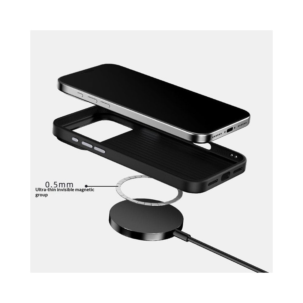 ABEEL For iPhone 18 Pro Max / 17 Pro Max Magnetic Case Ultra-thin 6D Printed Shockproof TPU PC Aluminum Alloy Leather Phone Cover