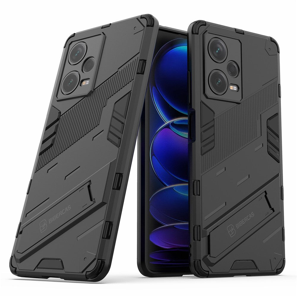Xiaomi Redmi Note 12 Pro+ 5G Hårt PC+Mjukt TPU mobilskal Stötsäkert Stativ Skyddande Skal