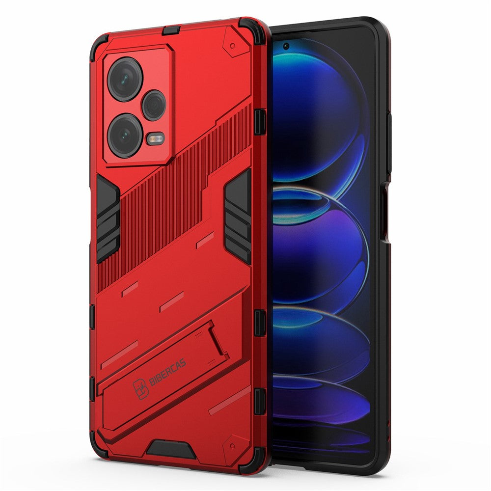 Xiaomi Redmi Note 12 Pro+ 5G Hårt PC+Mjukt TPU mobilskal Stötsäkert Stativ Skyddande Skal