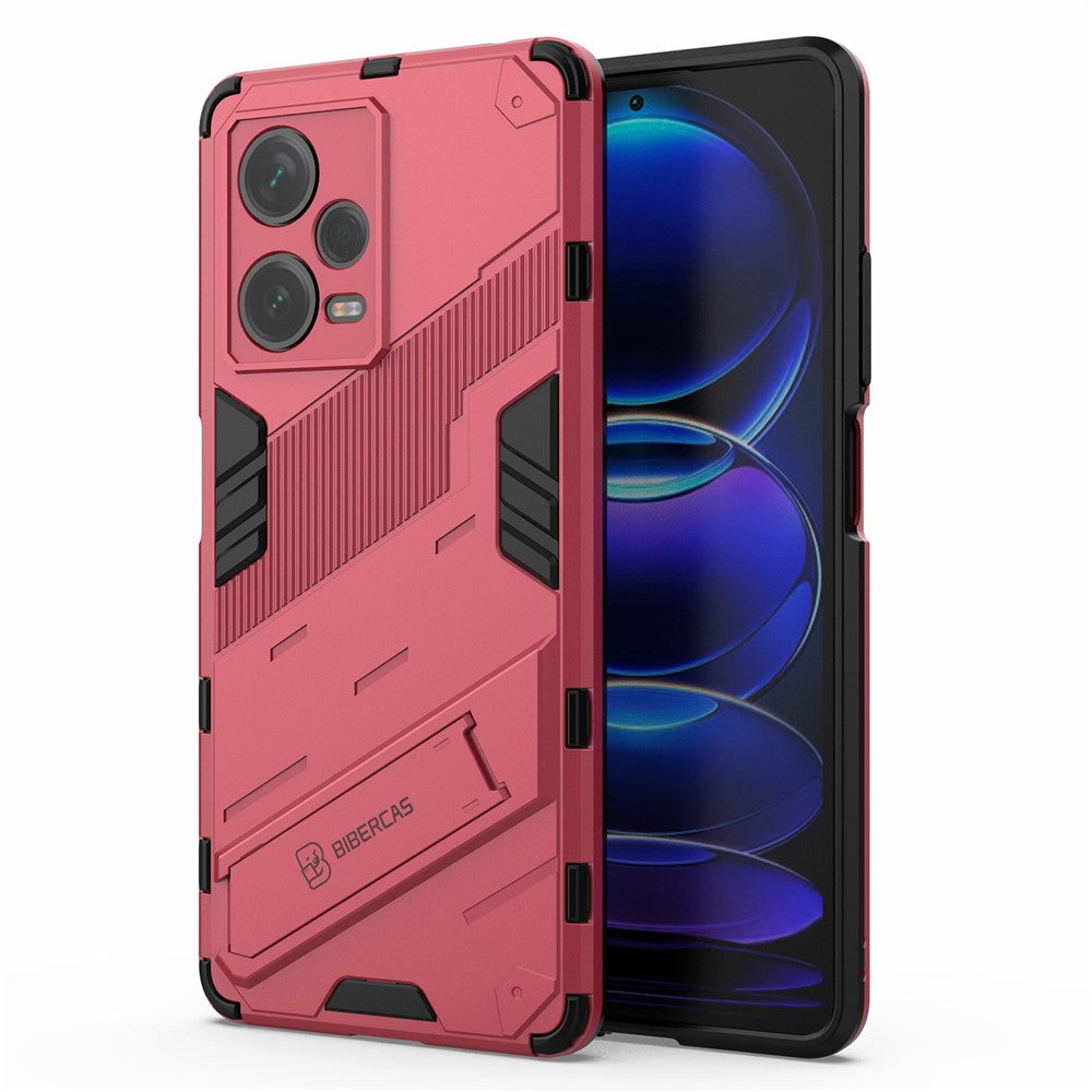 Xiaomi Redmi Note 12 Pro+ 5G Hårt PC+Mjukt TPU mobilskal Stötsäkert Stativ Skyddande Skal