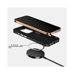 ABEEL For iPhone 16 Pro Magnetic Case Ultra-thin 6D Printed Shockproof TPU PC Aluminum Alloy Leather Phone Cover