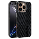 ABEEL For iPhone 16 Pro Magnetic Case Ultra-thin 6D Printed Shockproof TPU PC Aluminum Alloy Leather Phone Cover