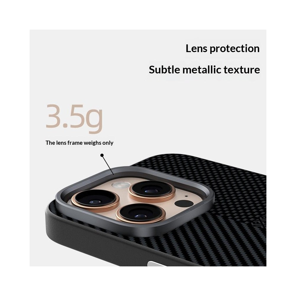 ABEEL For iPhone 16 Pro Max Magnetic Case Ultra-thin 6D Printed Shockproof TPU PC Aluminum Alloy Leather Phone Cover