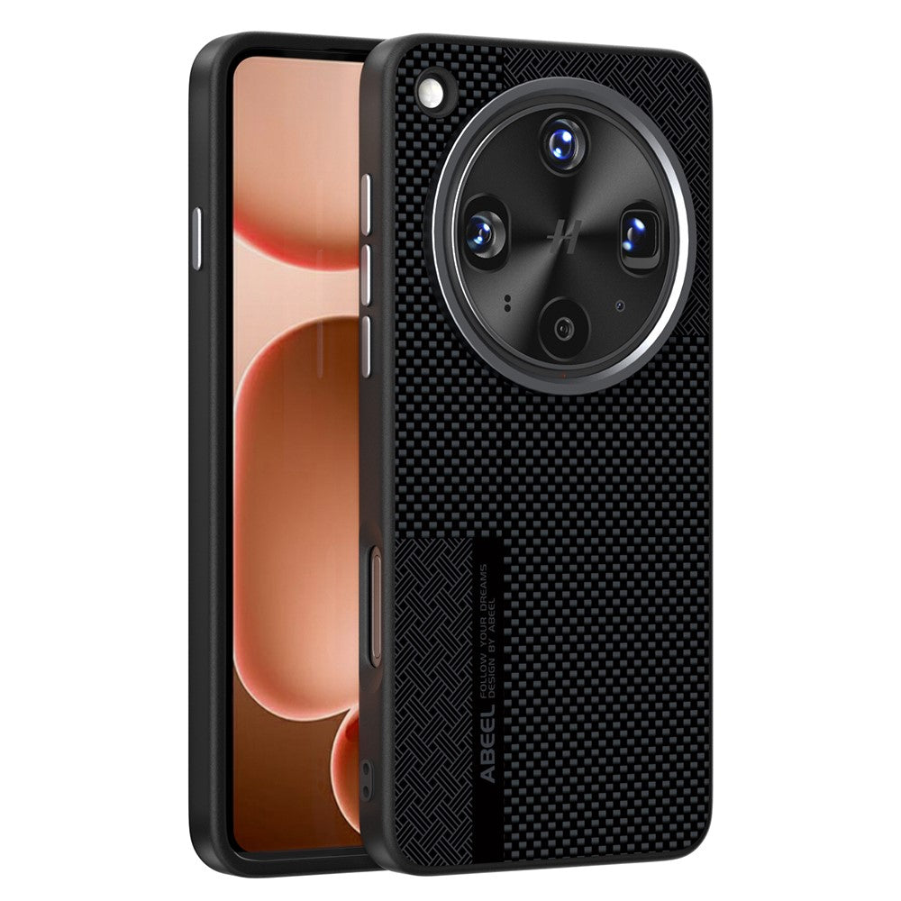 ABEEL magnetisk cover til Oppo Find X8 Ultra 5G, ultratyndt, 6D-trykt, stødsikkert TPU-, PC- og aluminiumslegeringslædermobilcover
