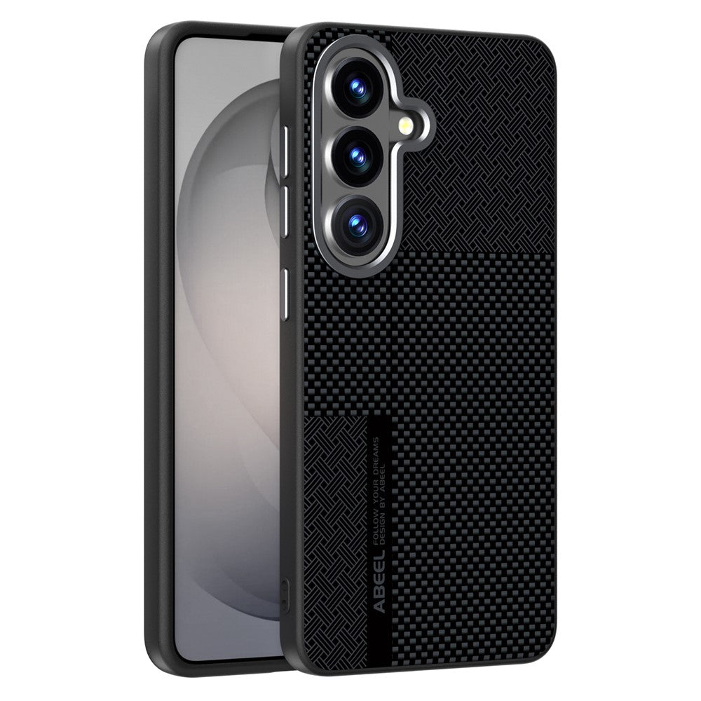 ABEEL Til Samsung Galaxy S26 Magnetisk Cover Ultratyndt 6D Printet Stødsikkert TPU PC Aluminiumslegering Læder Telefoncover