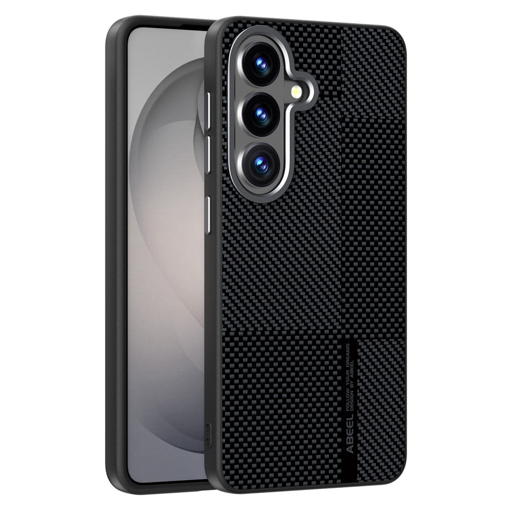 ABEEL Til Samsung Galaxy S26 Magnetisk Cover Ultratyndt 6D Printet Stødsikkert TPU PC Aluminiumslegering Læder Telefoncover