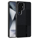 ABEEL For Samsung Galaxy S25 Ultra magnetisk cover, ultratyndt 6D-printet stødsikkert TPU PC aluminiumslegering læder telefoncover