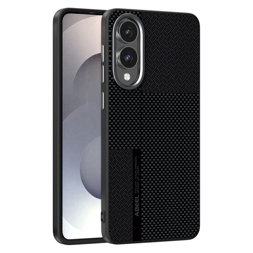 ABEEL til Samsung Galaxy S25 Edge Magnetisk cover Ultratyndt 6D-print Stødsikkert TPU PC Aluminiumslegering Lædertelefoncover