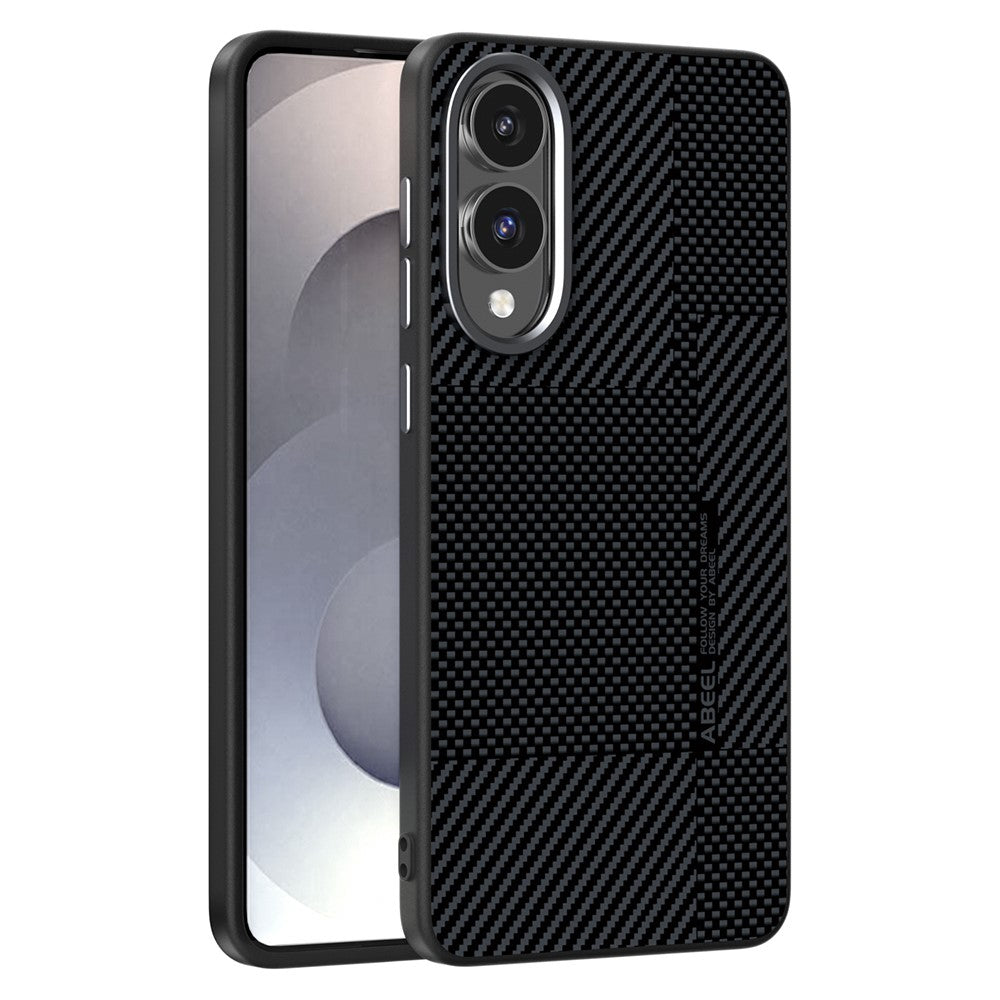 ABEEL til Samsung Galaxy S25 Edge Magnetisk cover Ultratyndt 6D-print Stødsikkert TPU PC Aluminiumslegering Lædertelefoncover
