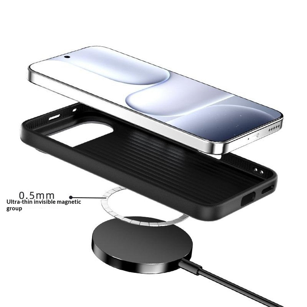 ABEEL For Honor 500 5G magnetisk cover ultratyndt 6D-printet stødsikkert TPU PC aluminiumslegering lædertelefoncover