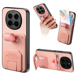 For Honor Magic7 Pro 5G Case Cloth Texture TPU PU Leather PC Phone Back Cover with Card Holder Kickstand