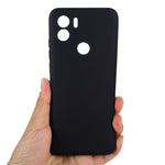 Liquid Silicone Case for Xiaomi Redmi A1+ 4G / A2+ 4G / Poco C50 4G Shockproof Phone Case Anti-Fall Protective Cover with Strap