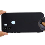 Liquid Silicone Case for Xiaomi Redmi A1+ 4G / A2+ 4G / Poco C50 4G Shockproof Phone Case Anti-Fall Protective Cover with Strap