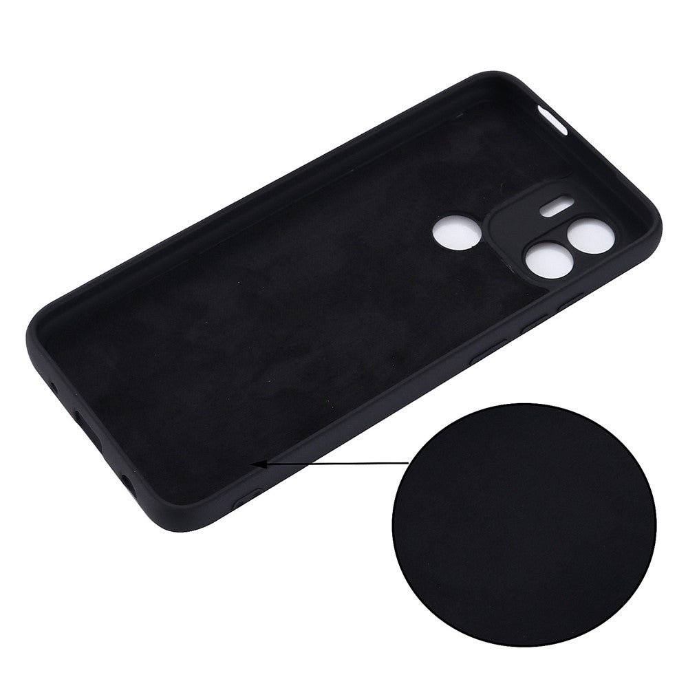 Liquid Silicone Case for Xiaomi Redmi A1+ 4G / A2+ 4G / Poco C50 4G Shockproof Phone Case Anti-Fall Protective Cover with Strap