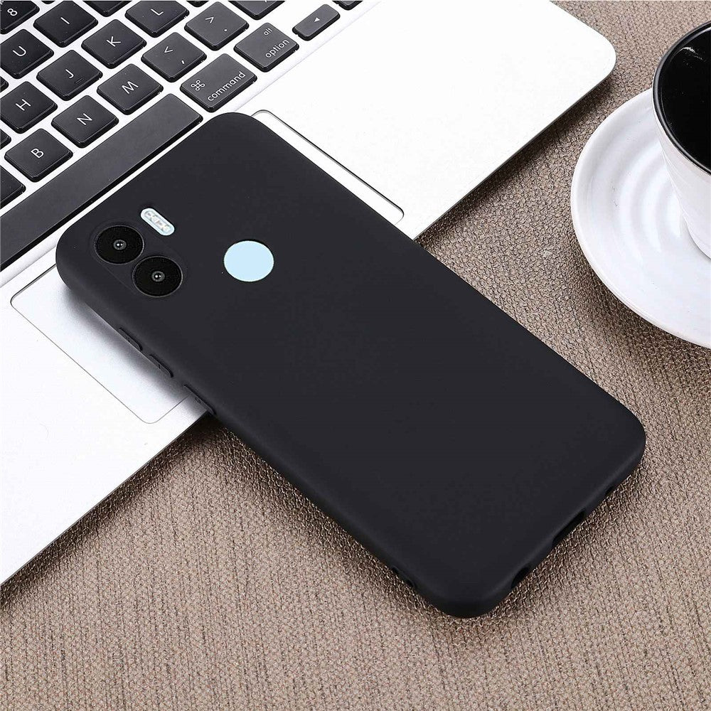 Liquid Silicone Case for Xiaomi Redmi A1+ 4G / A2+ 4G / Poco C50 4G Shockproof Phone Case Anti-Fall Protective Cover with Strap