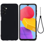Shockproof Slim Case for Samsung Galaxy F13 4G Liquid Silicone Phone Cover Anti-Drop Protective Case with Strap