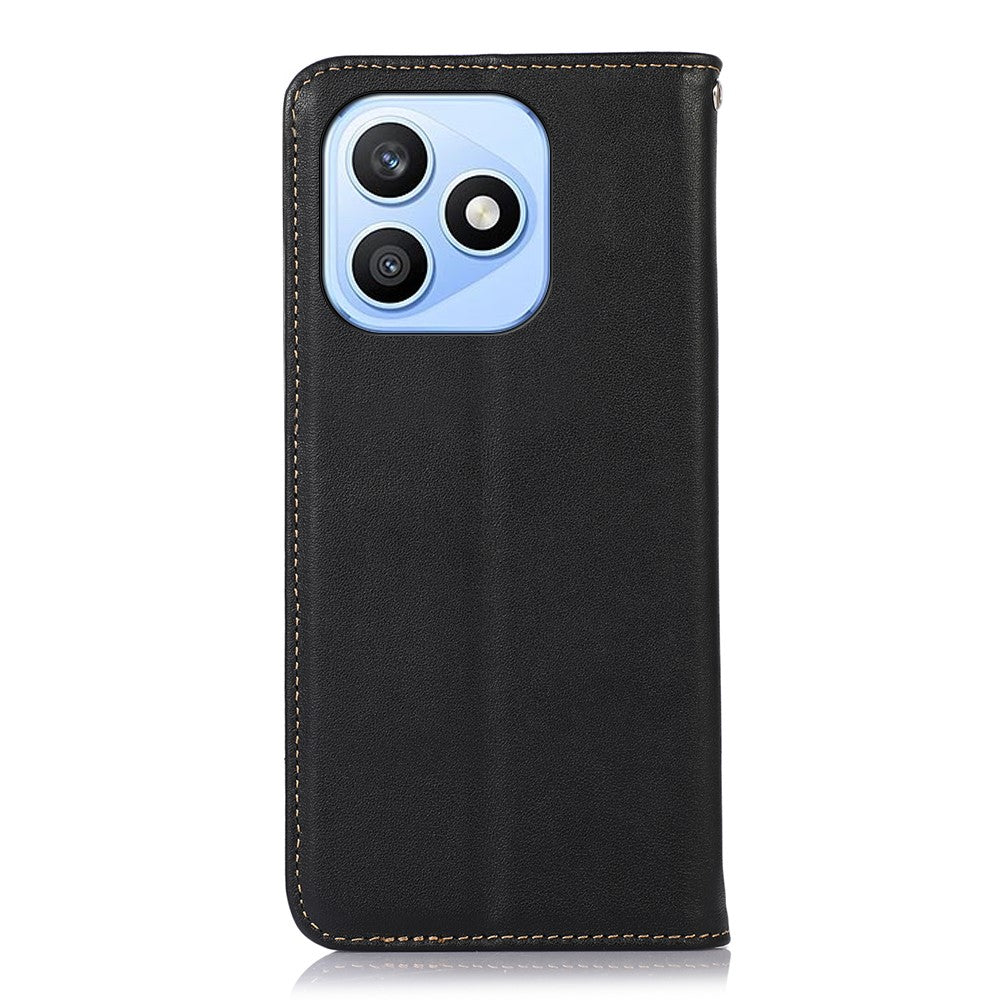 KHAZNEH For Honor X8d 4G Etui Pung Ægte Koskind Telefoncover Nappa Tekstur