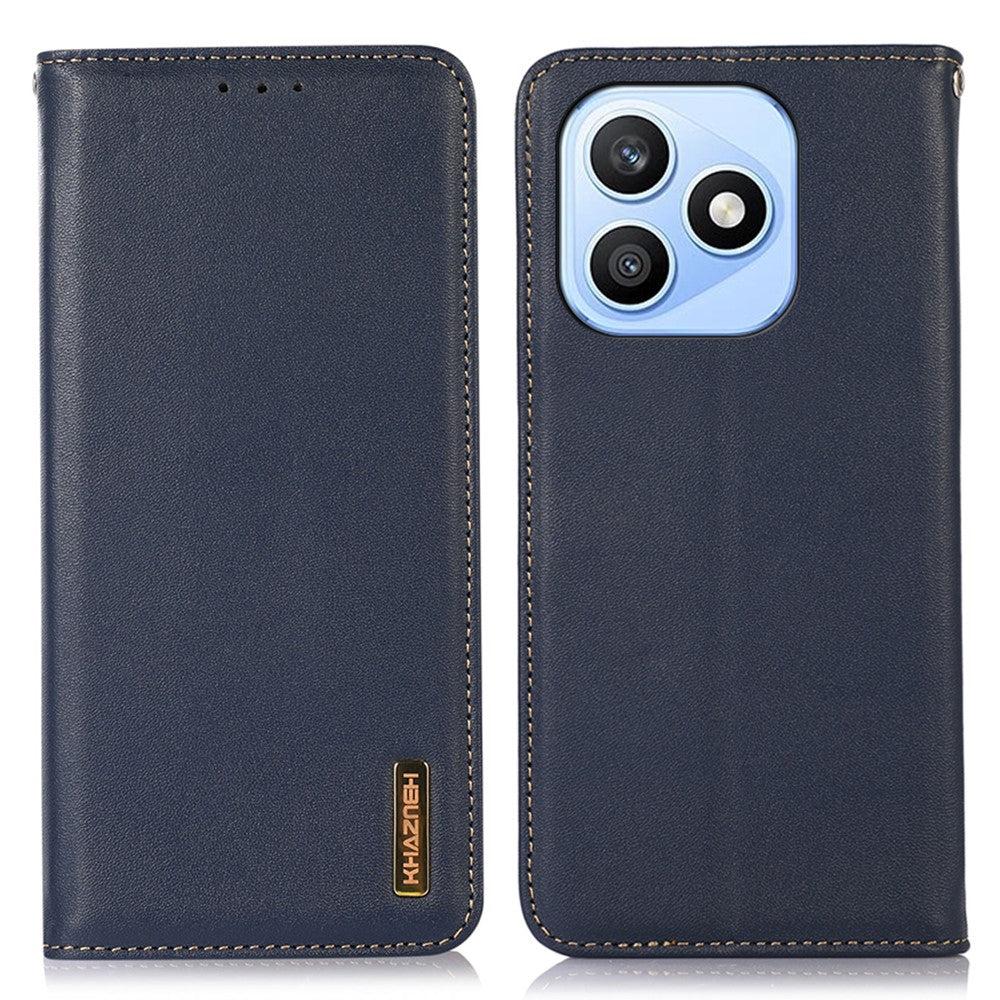 KHAZNEH For Honor X8d 4G Etui Pung Ægte Koskind Telefoncover Nappa Tekstur
