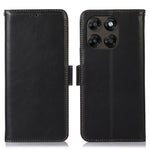 For Motorola Moto G77 5G / G67 5G Case RFID Blocking Genuine Cow Leather Wallet Phone Cover
