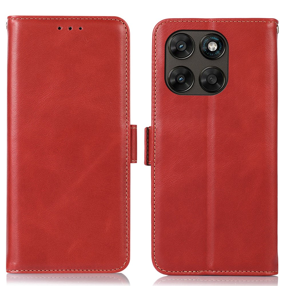 For Motorola Moto G77 5G / G67 5G Case RFID Blocking Genuine Cow Leather Wallet Phone Cover