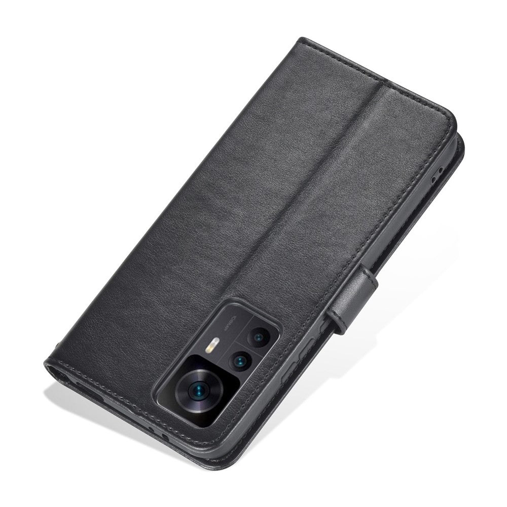AZNS För Xiaomi Redmi K50 Ultra 5G / 12T 5G Plånboksfodral Stötsäkert PU-läderfodral Reptåligt mobilfodral med Stativ