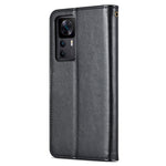 AZNS För Xiaomi Redmi K50 Ultra 5G / 12T 5G Plånboksfodral Stötsäkert PU-läderfodral Reptåligt mobilfodral med Stativ