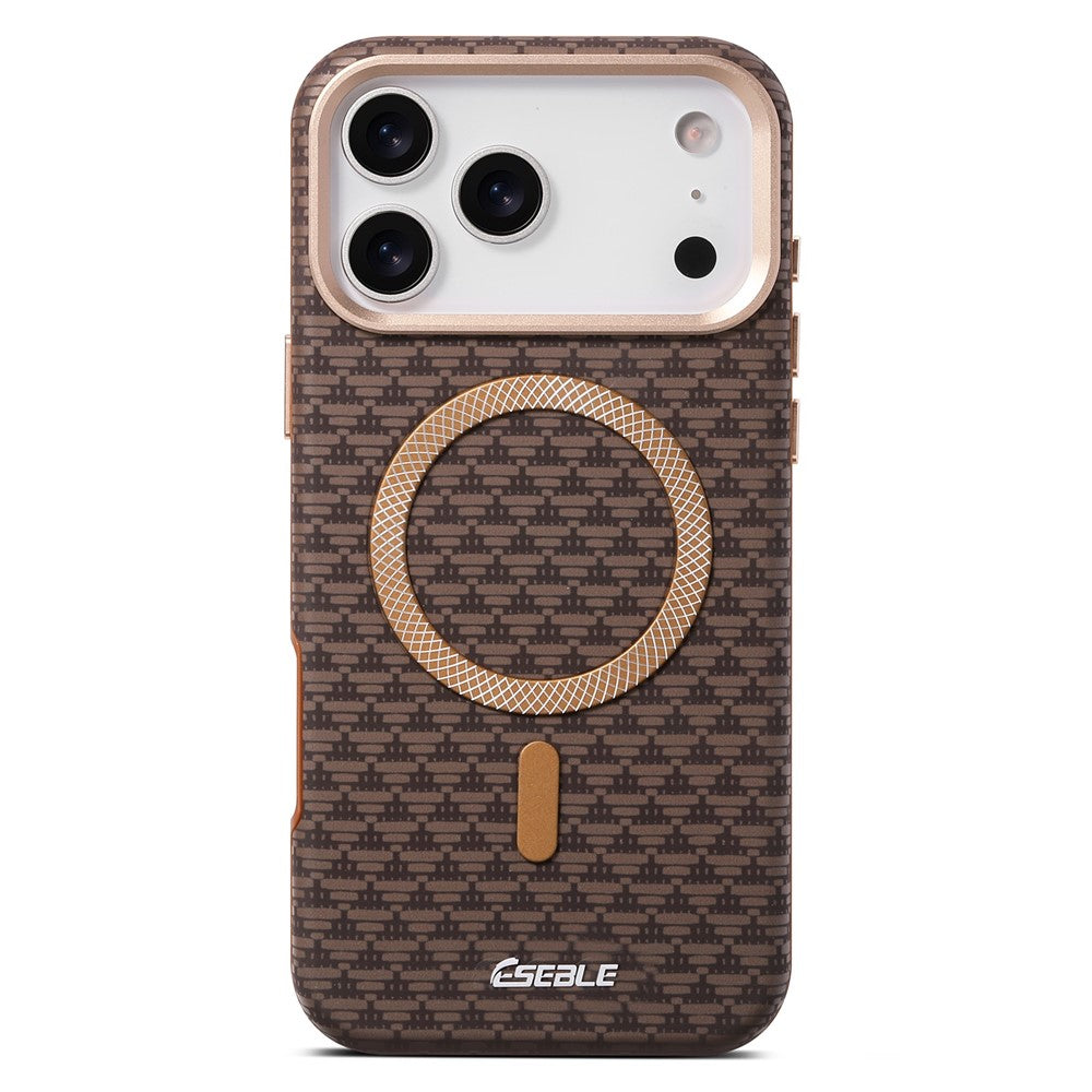 ESEBLE For iPhone 17 Pro Max Magnetic Case TPU + PU Leather Phone Cover Compatible with Magsafe