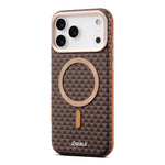 ESEBLE For iPhone 17 Pro Max Magnetic Case TPU + PU Leather Phone Cover Compatible with Magsafe