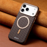 ESEBLE For iPhone 17 Pro Max Magnetic Case TPU + PU Leather Phone Cover Compatible with Magsafe