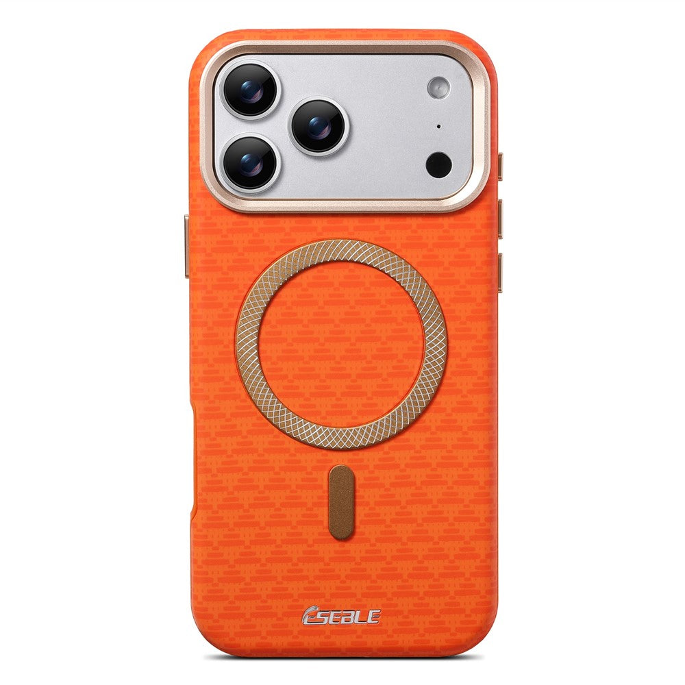 ESEBLE For iPhone 17 Pro Max Magnetic Case TPU + PU Leather Phone Cover Compatible with Magsafe