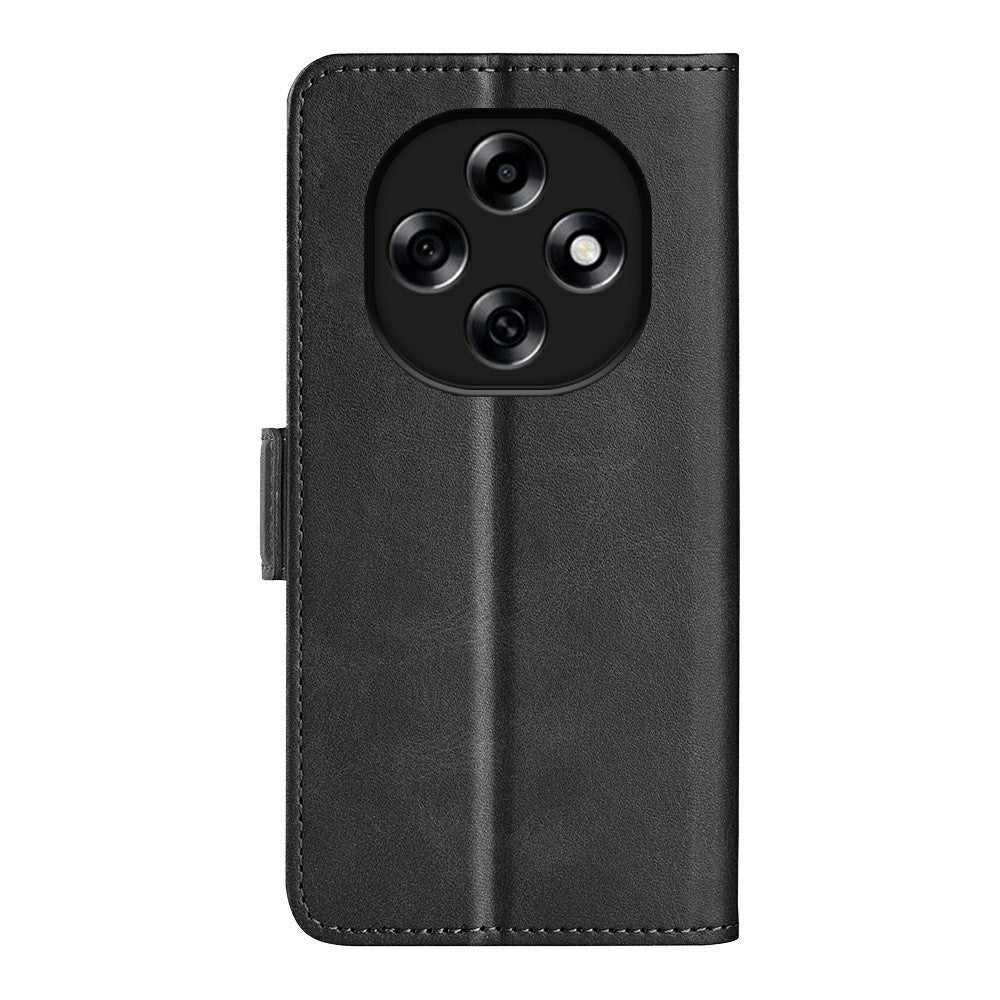 For Oppo F31 Pro 5G Wallet Case Calf Textured TPU + PU Stand Flip Cover With Double Magnetic Clasp