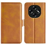 For Oppo F31 Pro 5G Wallet Case Calf Textured TPU + PU Stand Flip Cover With Double Magnetic Clasp