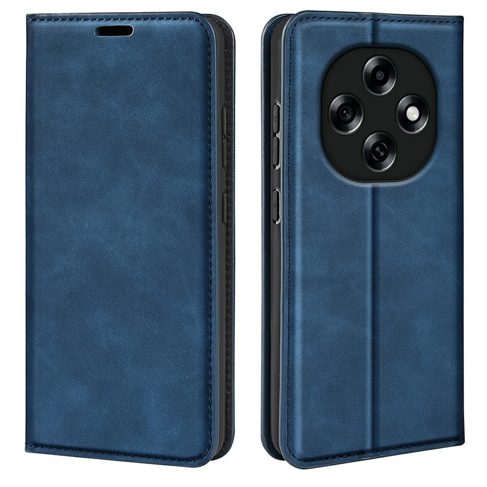 Oppo F31 Pro 5G Stativskal Skin Touch TPU + PU Läder Plånbok Folio Flip mobilskal