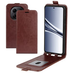 For Xiaomi Redmi Note 15 4G (Global) Case Crazy Horse Texture TPU + PU Leather Vertical Flip Phone Cover With Card Holder