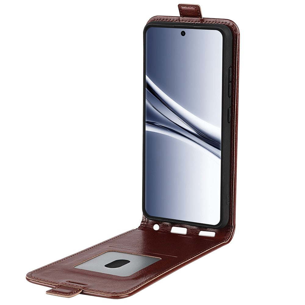 For Xiaomi Redmi Note 15 4G (Global) Case Crazy Horse Texture TPU + PU Leather Vertical Flip Phone Cover With Card Holder