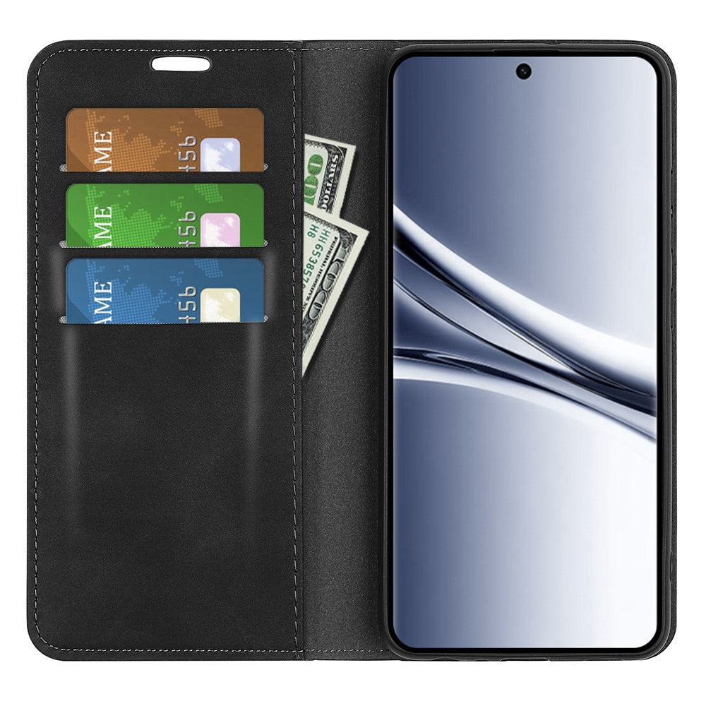 Xiaomi Redmi Note 15 4G (Global) Stativskal Skin Touch TPU + PU Läder Plånbok Folio Flip mobilskal