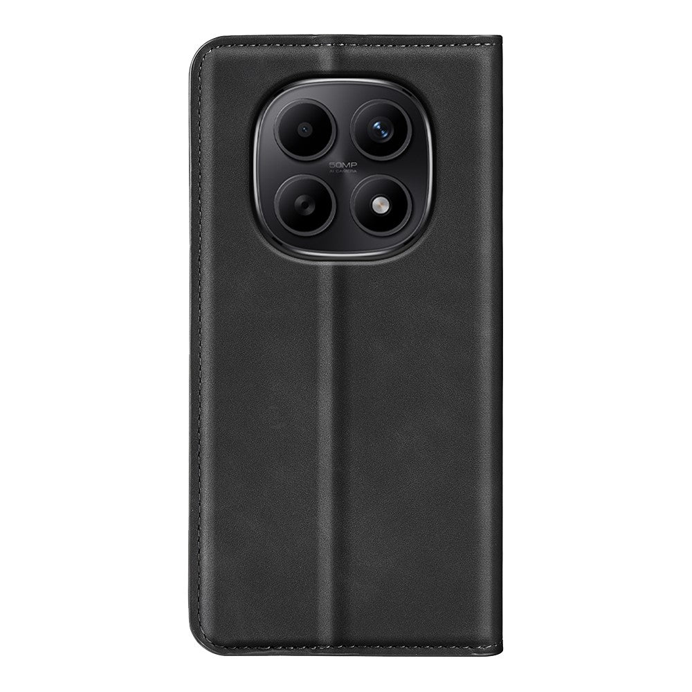 Xiaomi Redmi Note 15 4G (Global) Stativskal Skin Touch TPU + PU Läder Plånbok Folio Flip mobilskal