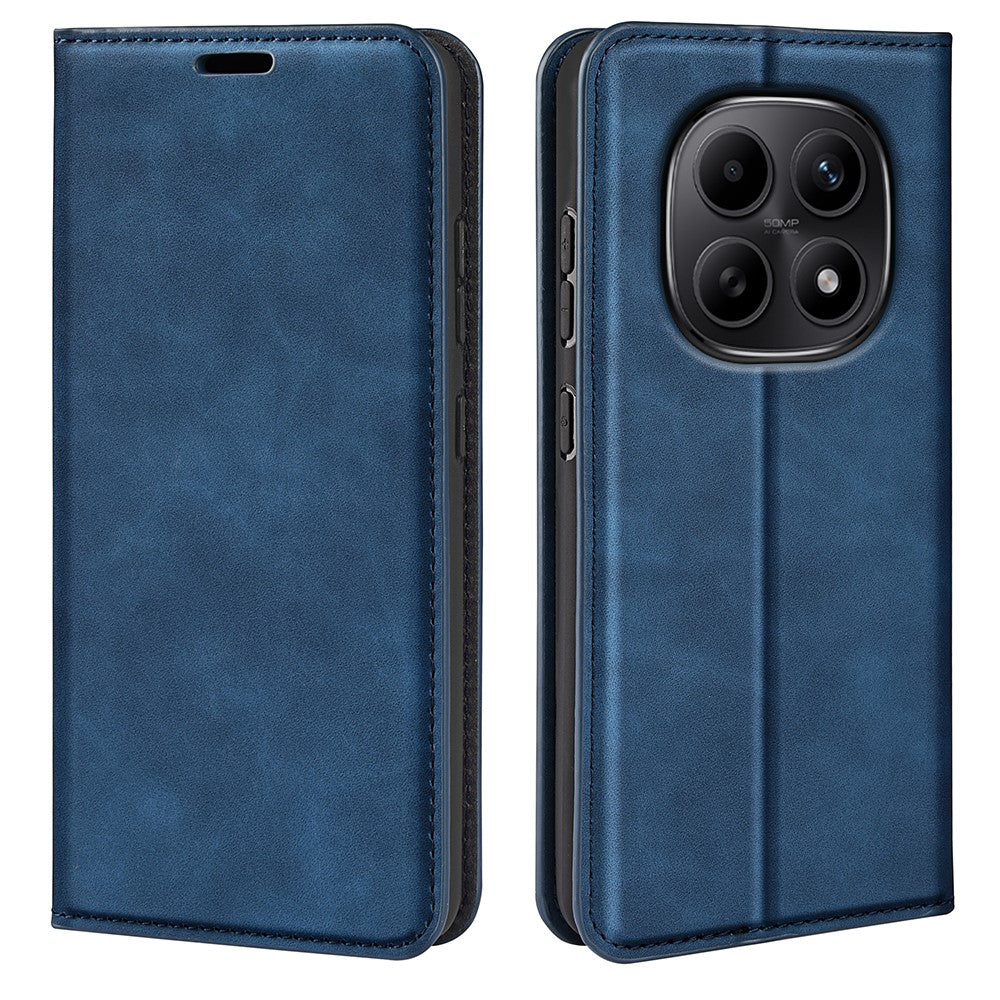 Xiaomi Redmi Note 15 4G (Global) Stativskal Skin Touch TPU + PU Läder Plånbok Folio Flip mobilskal