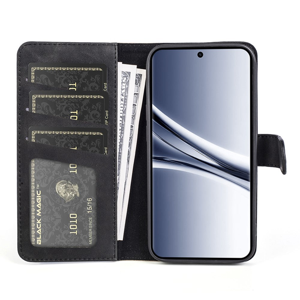 For Xiaomi Redmi Note 15 4G (Global) Wallet Case Leather Phone Cover Splicing Color