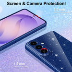 Samsung Galaxy A57 5G Magnetiskt Skal Glitter TPU Stötsäkert mobilskal med Snodd