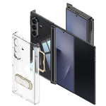 GKK-skal til Samsung Galaxy Z TriFold 5G med magnetisk hængsel, roterende stativ, armbånds-PC-mobilskal med hærdet glasfilm