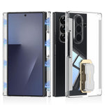 GKK-skal til Samsung Galaxy Z TriFold 5G med magnetisk hængsel, roterende stativ, armbånds-PC-mobilskal med hærdet glasfilm