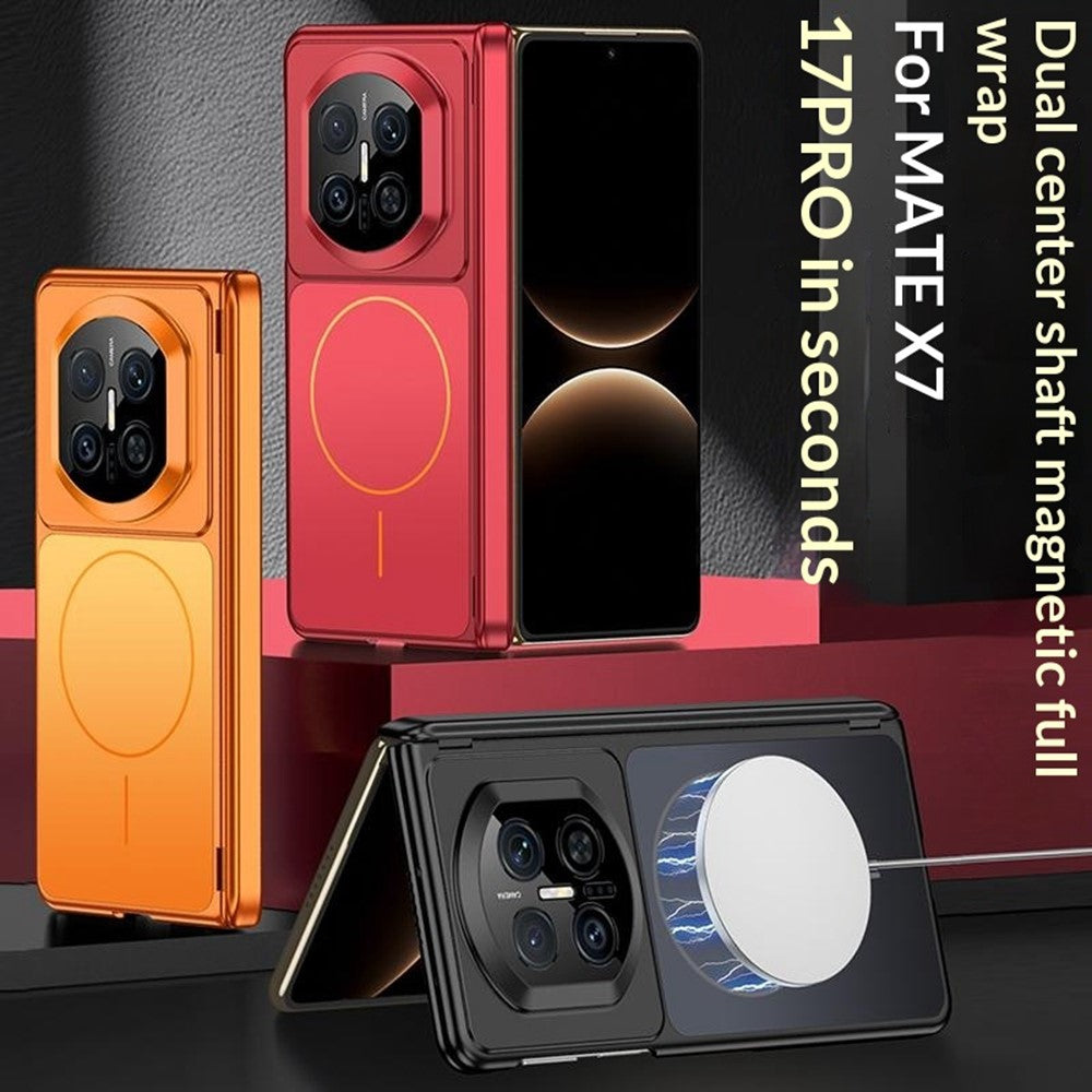 GKK For Huawei Mate X7 Magnetic Case Dual Center Shaft AG Matte Phone Cover